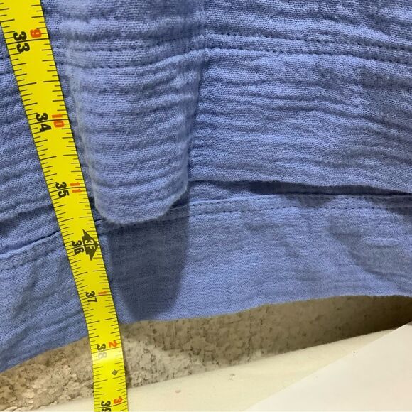 Pure Amici 100% cotton Blue Shift Dress Size Small D2 - Picture 3 of 6